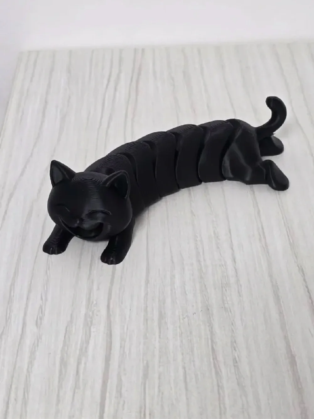 Black Decorative Cat Figurine Set - Sleek Modern Pet Decor